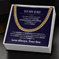 To My Dad | I'm Proud To Call You My Father - Cuban Link Chain
